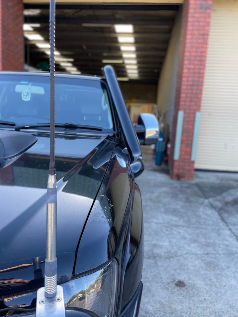 Nissan GU Patrol 4" Passenger Side Mid Entry Stainless Snorkel to suit series 4