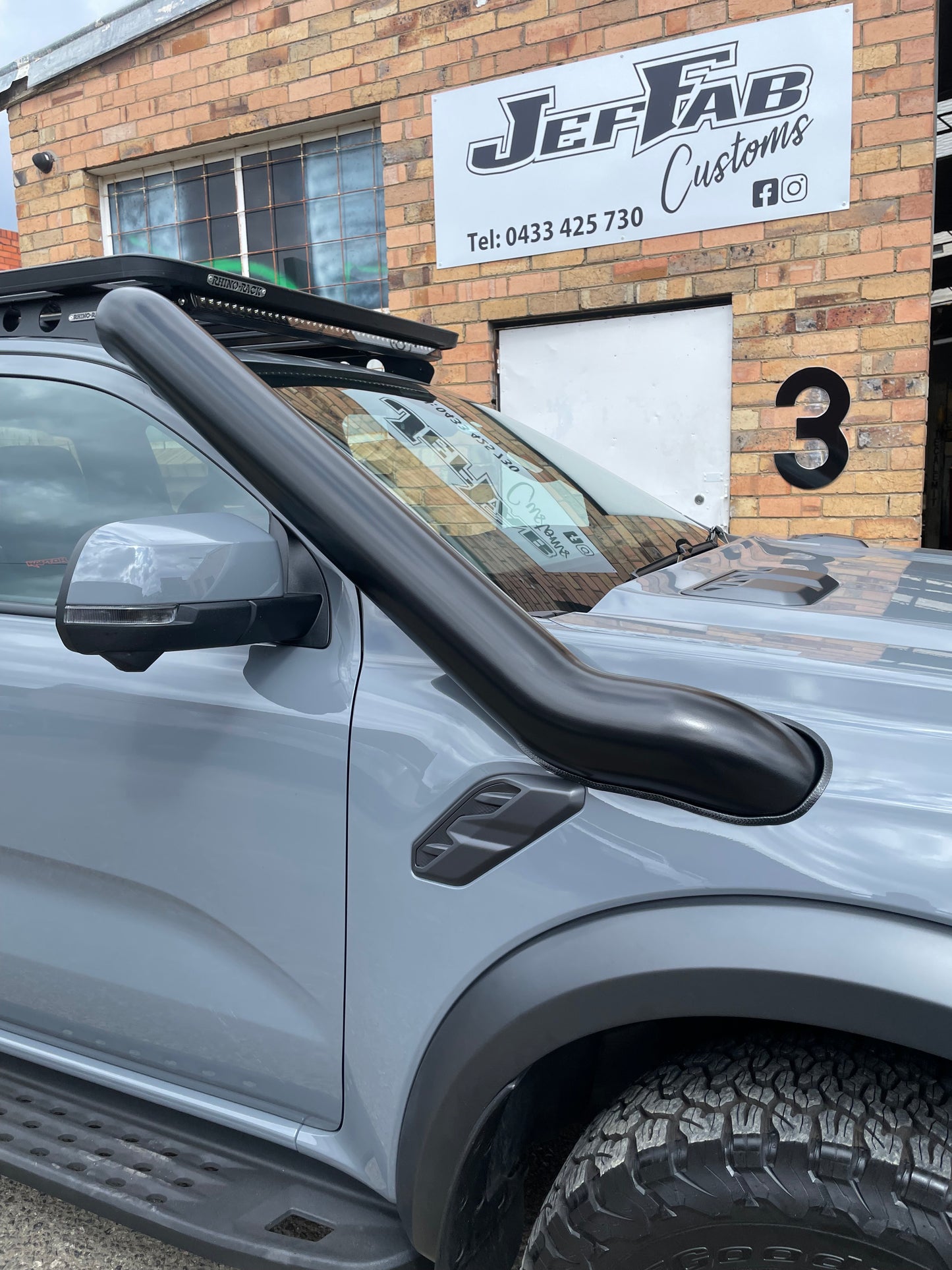 Next-Gen Ford Ranger Raptor, 5" Mid-Entry Snorkel