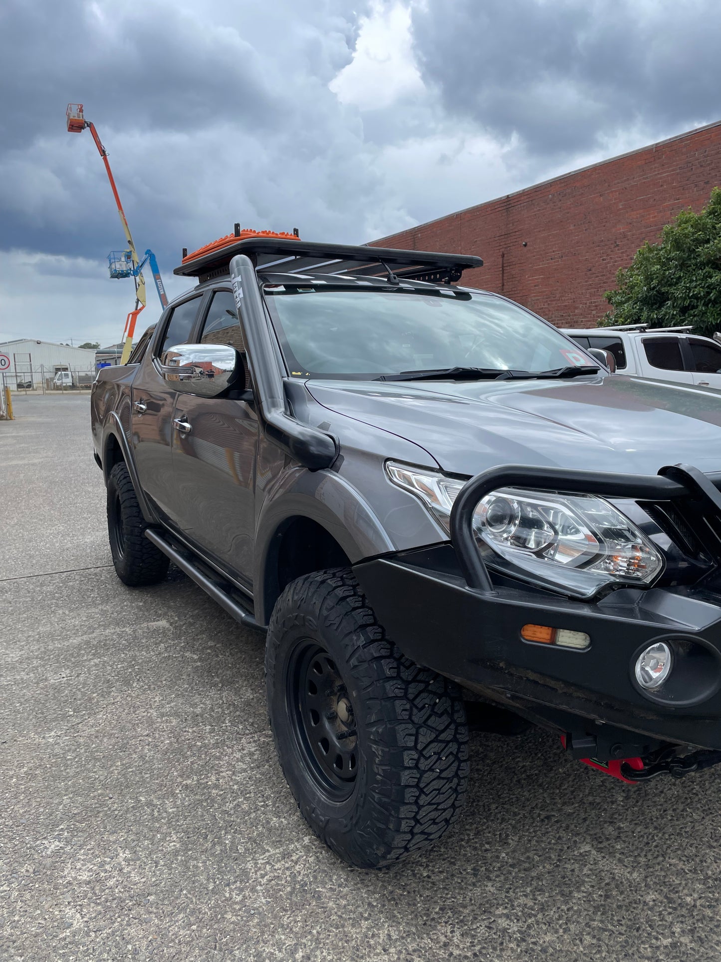 Mitsubishi MQ Triton 4" Mid-Entry Stainless Snorkel