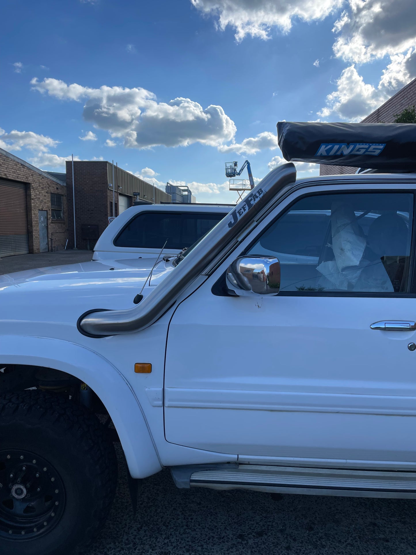 Nissan GU Patrol 4" Passenger Side Stainless Snorkel to suit series 1, 2 & 3