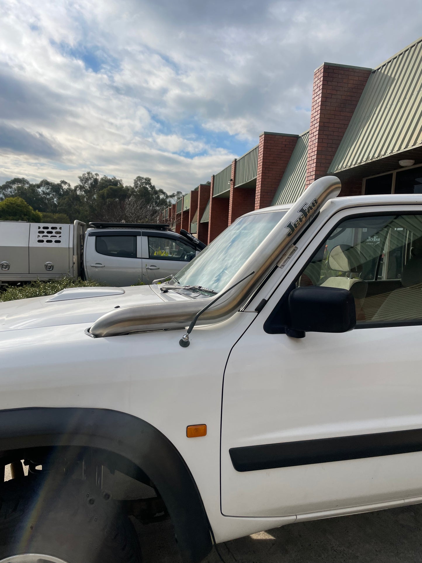 Nissan GU Patrol Bonnet Entry 4" Stainless Snorkel, S1, 2 & 3