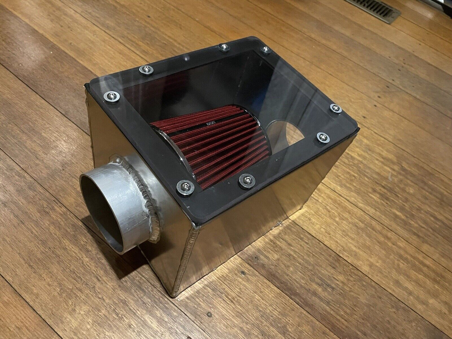 4” clear lid universal air box