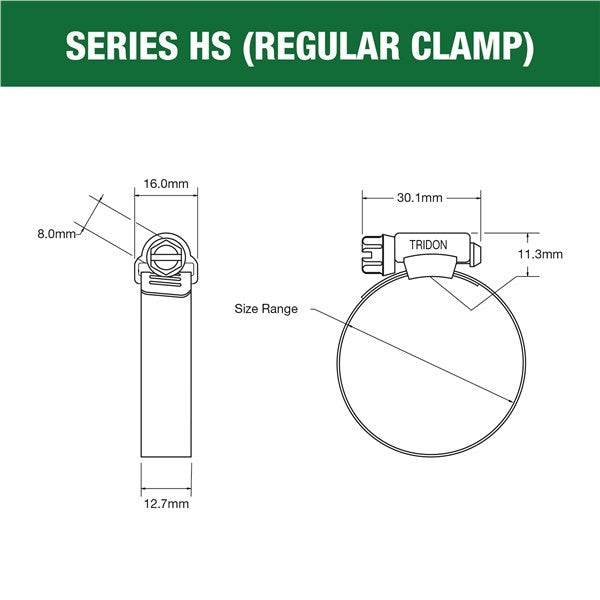 Tridon Hose Clamp - 71mm-95mm (3")