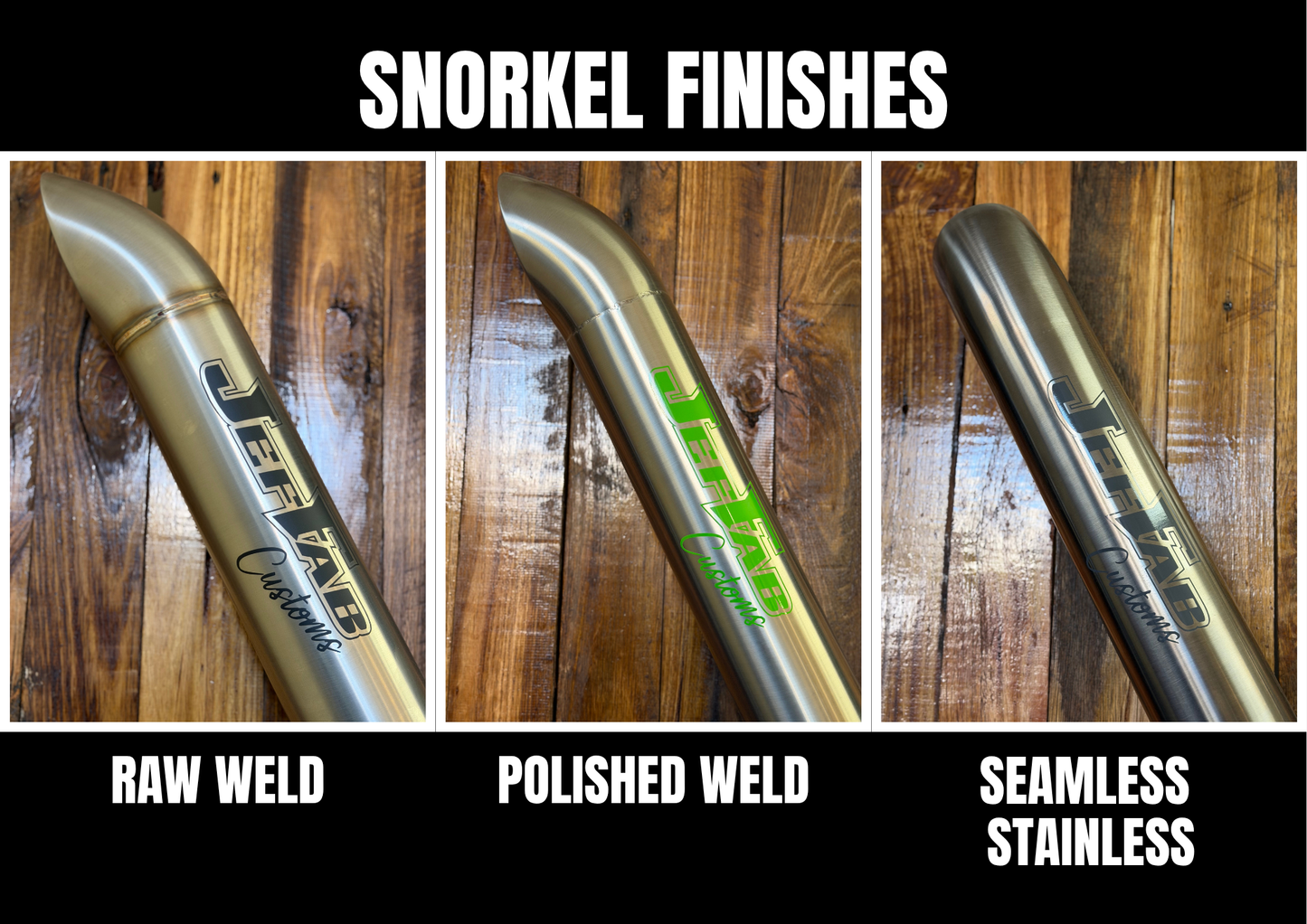 Nissan Patrol Y62 5" Long Entry Stainless Steel Snorkel