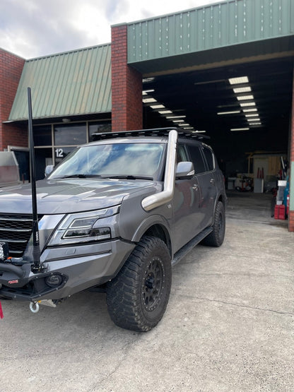Nissan Patrol Y62 5" Long Entry Stainless Steel Snorkel