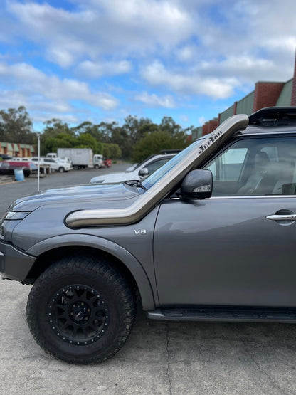 Nissan Patrol Y62 5" Long Entry Stainless Steel Snorkel