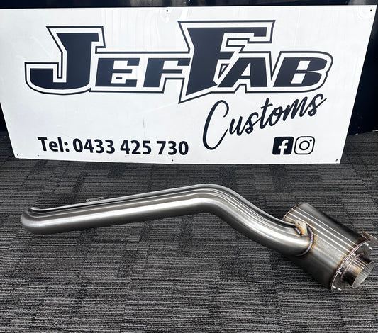Over-roof Nissan GQ Patrol Bonnet Entry 4" Stainless Snorkel & air box combo - IN STOCK