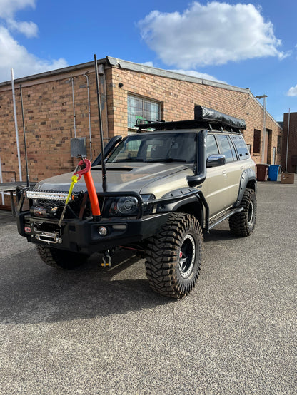 Nissan GU Patrol - Series 4 - Passenger Side 5" Mid EntryStainless Snorkel