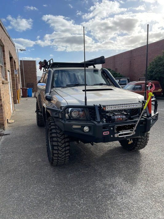 Nissan GU Patrol - Series 4 - Dual 5" Mid Entry Stainless Snorkels