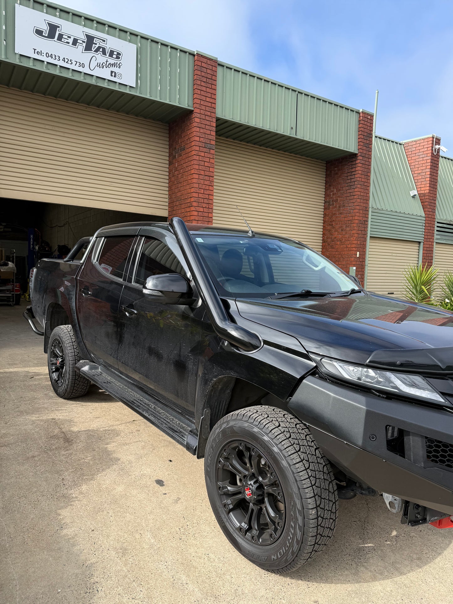 Mitsubishi MR Triton 4" Mid-Entry Stainless Snorkel