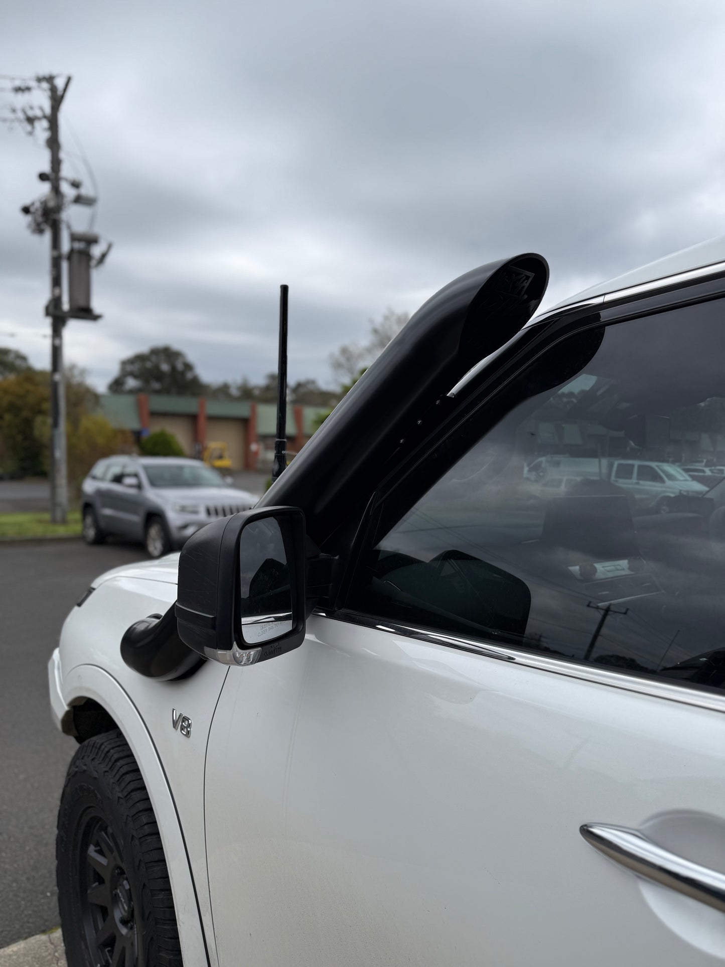 Nissan Patrol Y62 5" Short Entry Stainless Steel Snorkel