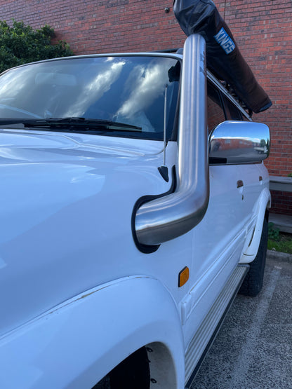 Nissan GU Patrol  4" Passenger Side Mid Entry Stainless Snorkel to suit series 1, 2 & 3