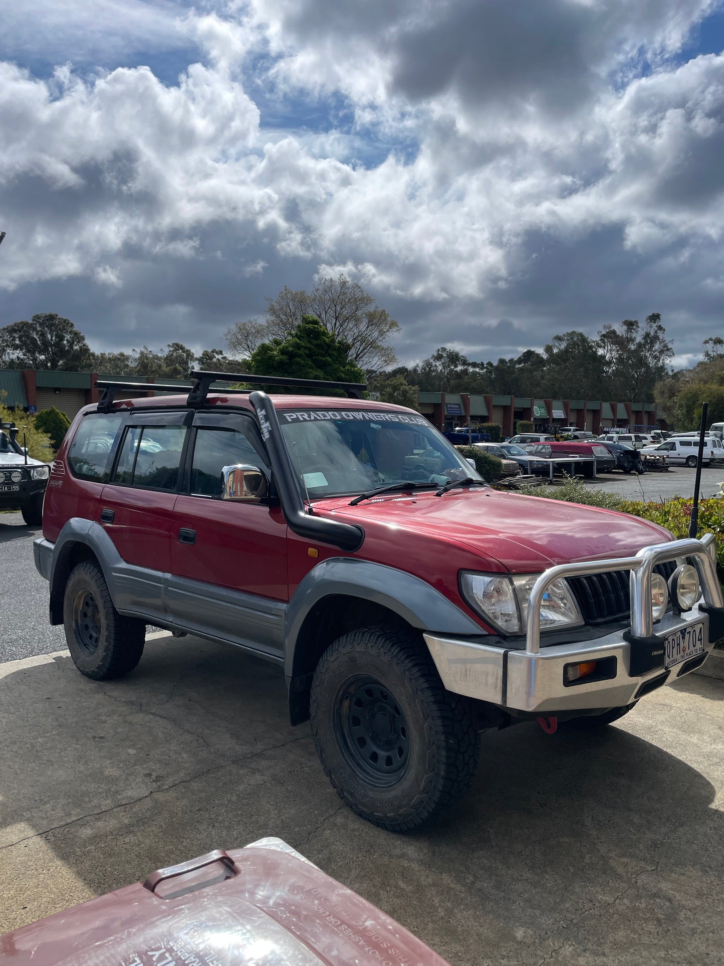 90 Series Toyota Prado Mid-Entry Stainless Snorkel