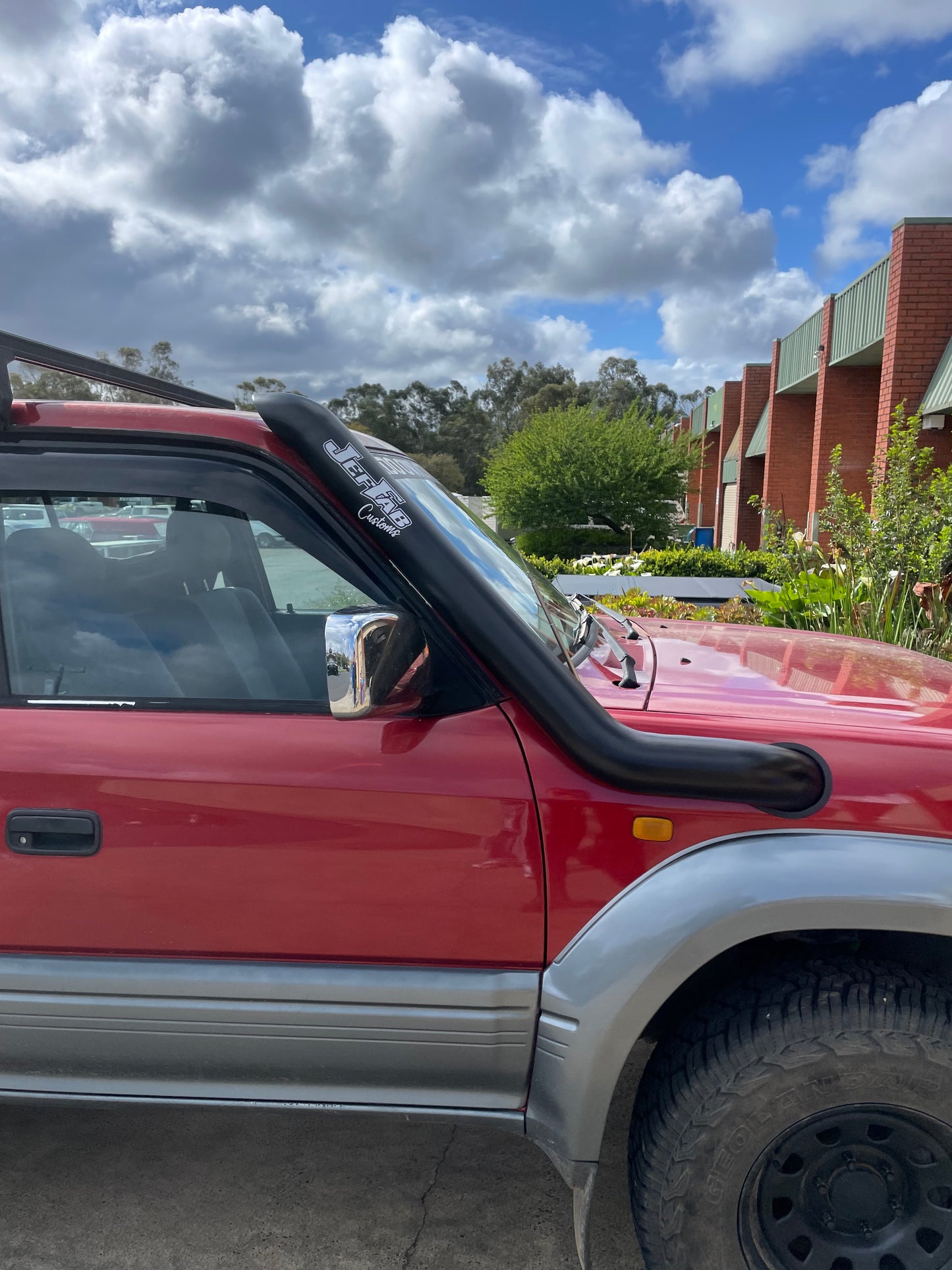90 Series Toyota Prado Mid-Entry Stainless Snorkel