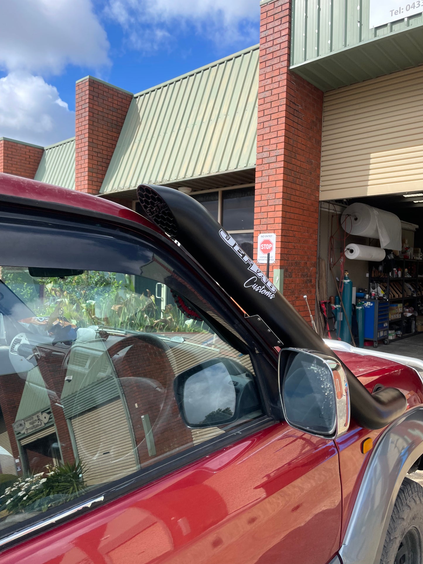 90 Series Toyota Prado Mid-Entry Stainless Snorkel