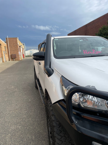 N80 Toyota Hilux 4" Mid-Entry Stainless Snorkel