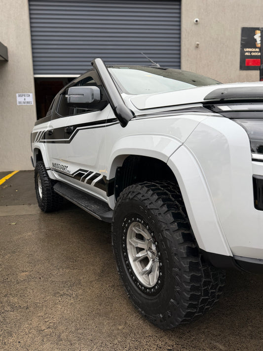 D27 Nissan Navara 4" short entry snorkel