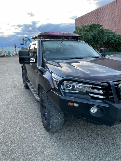 N80 Toyota Hilux 4" Mid-Entry Stainless Snorkel