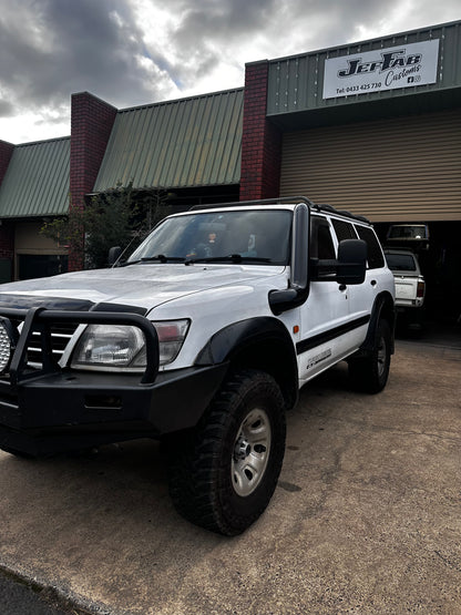 Nissan GU Patrol S1-3 Passenger Side 5" Mid entry Stainless Snorkel