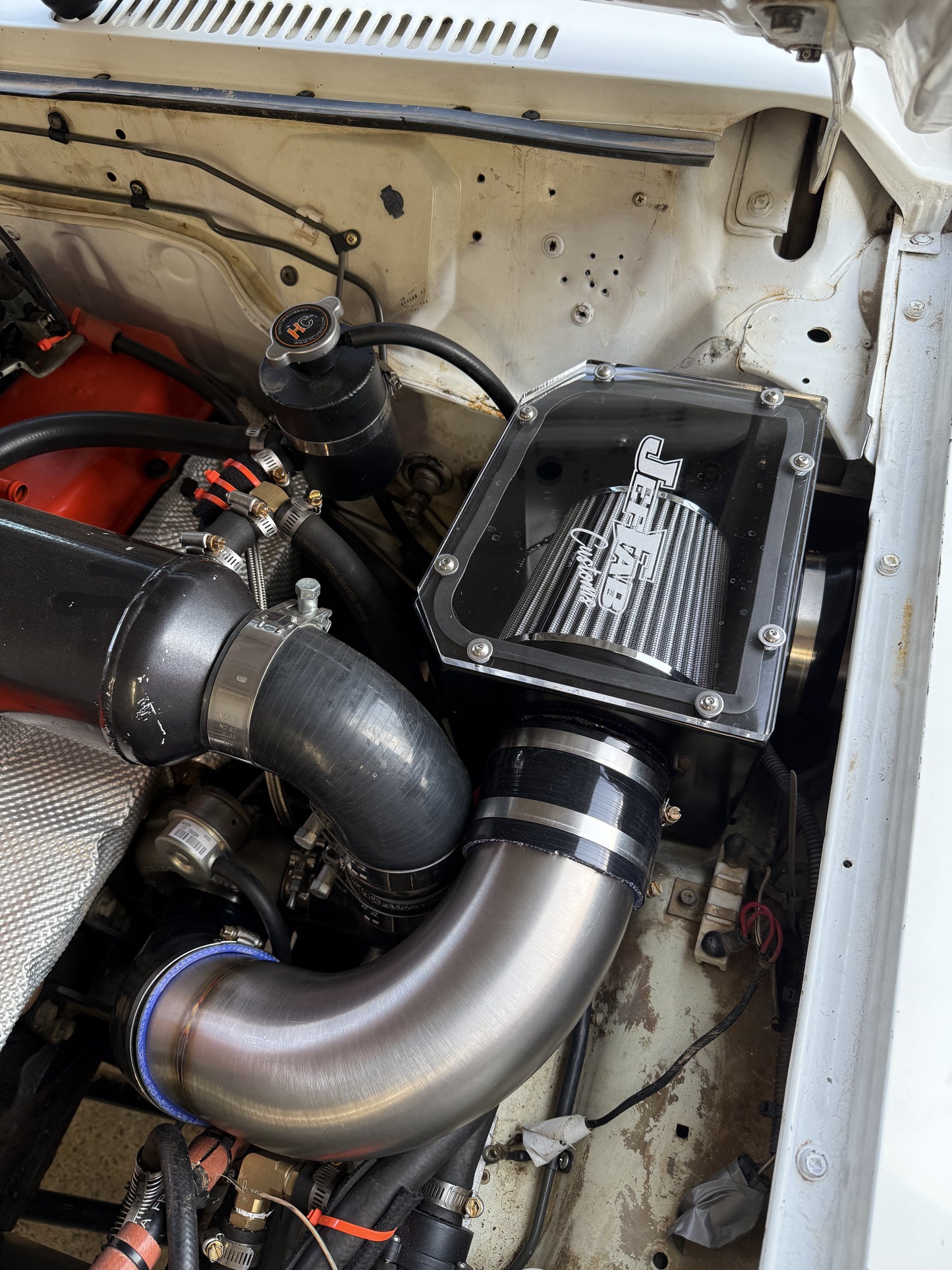 Nissan GQ Patrol 4" Short-Guard Entry Stainless Snorkel