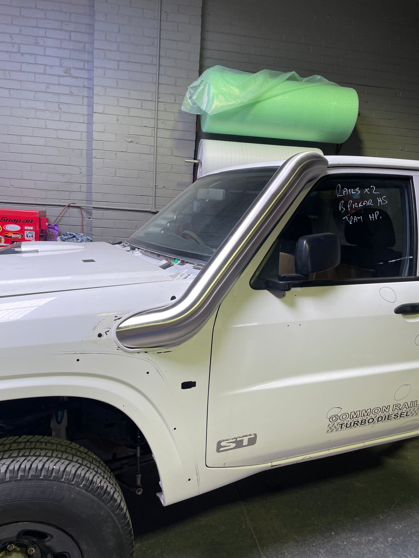 Nissan GU Patrol - Series 4 - Passenger Side 5" Stainless Snorkel