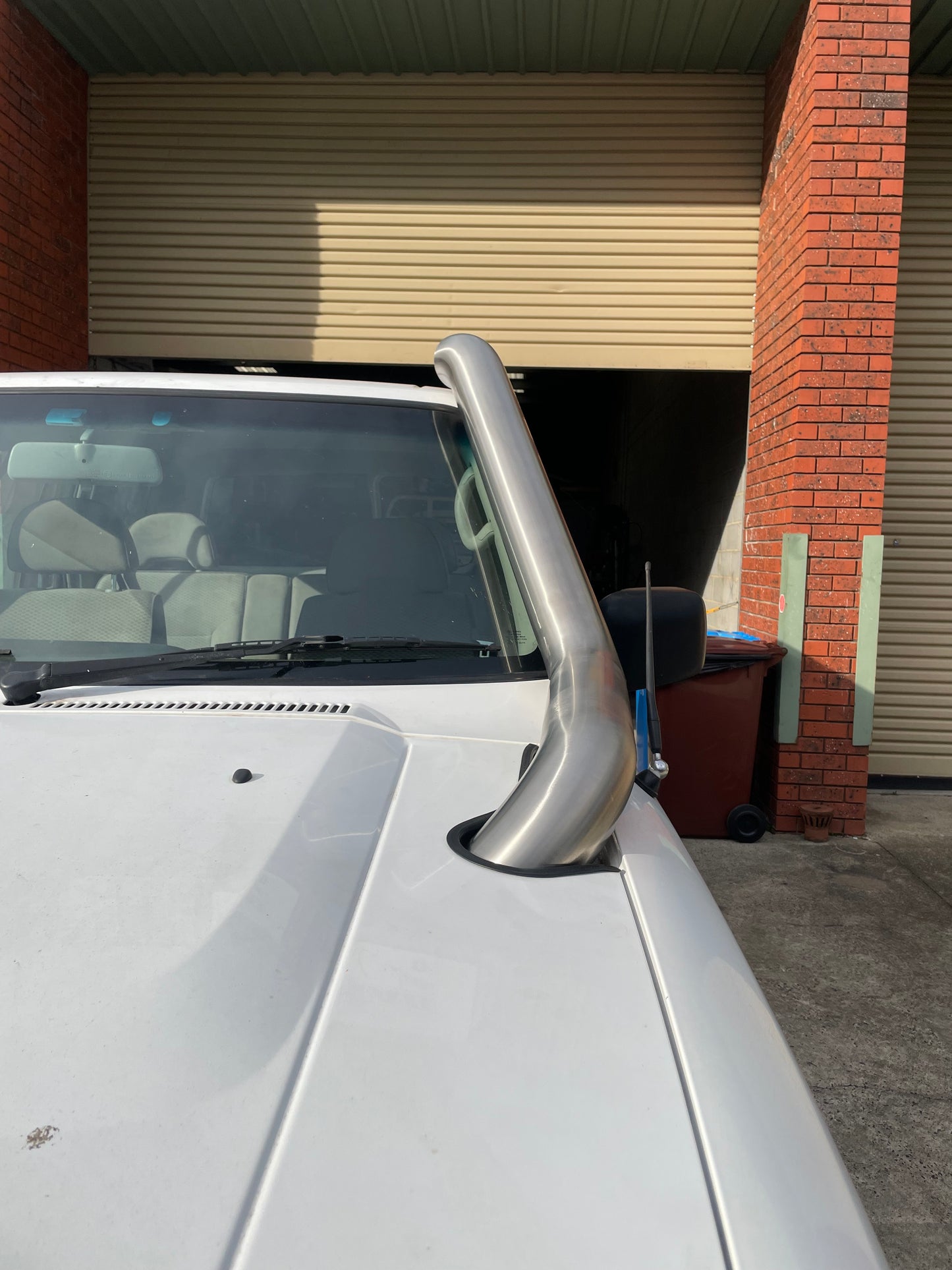 Nissan GU Patrol Bonnet Entry 4" Stainless Snorkel, S1, 2 & 3