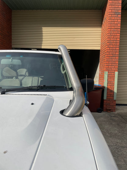 Nissan GU Patrol Bonnet Entry 4" Stainless Snorkel, S1, 2 & 3