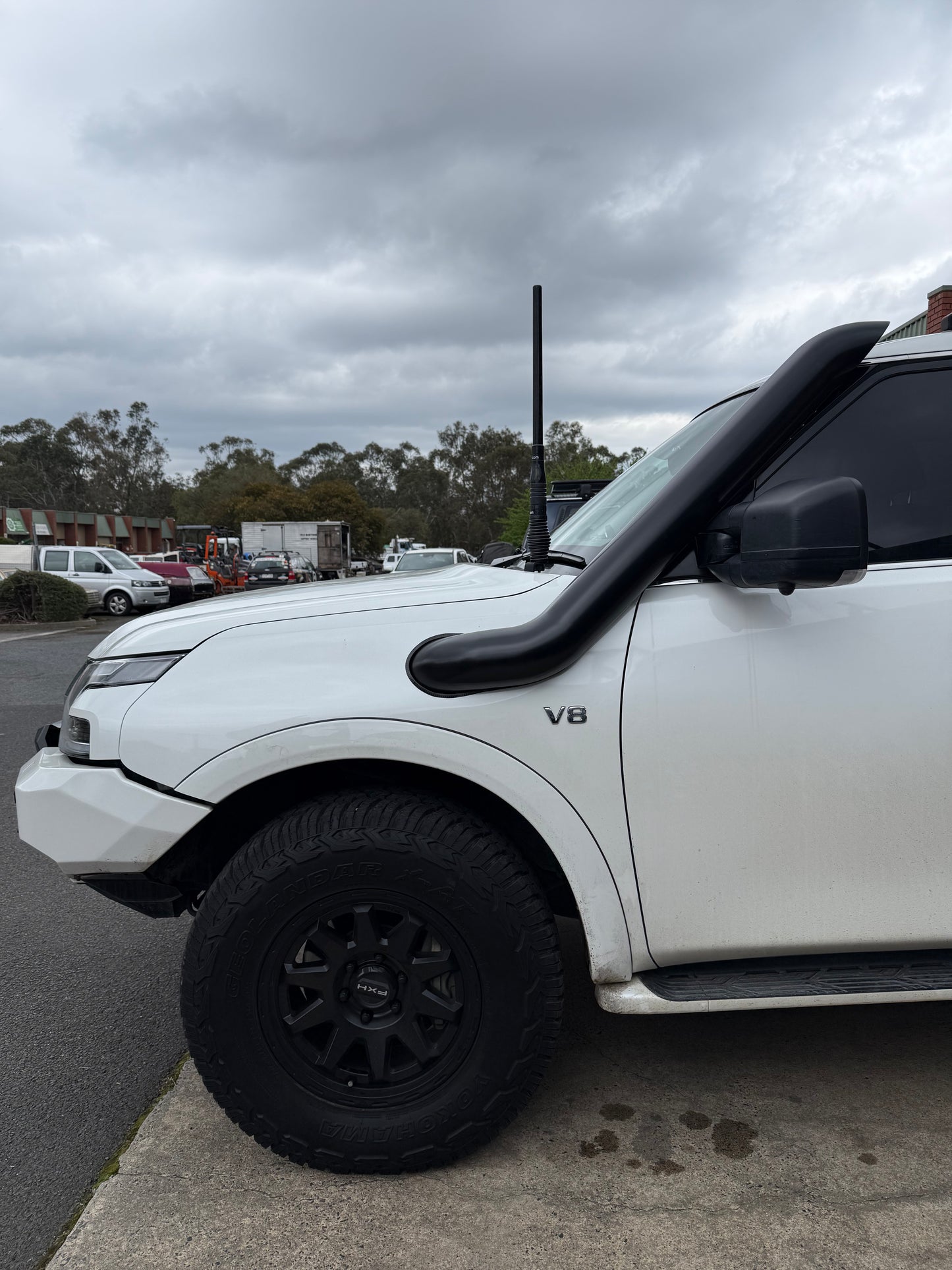 Nissan Patrol Y62 5" Short Entry Stainless Steel Snorkel