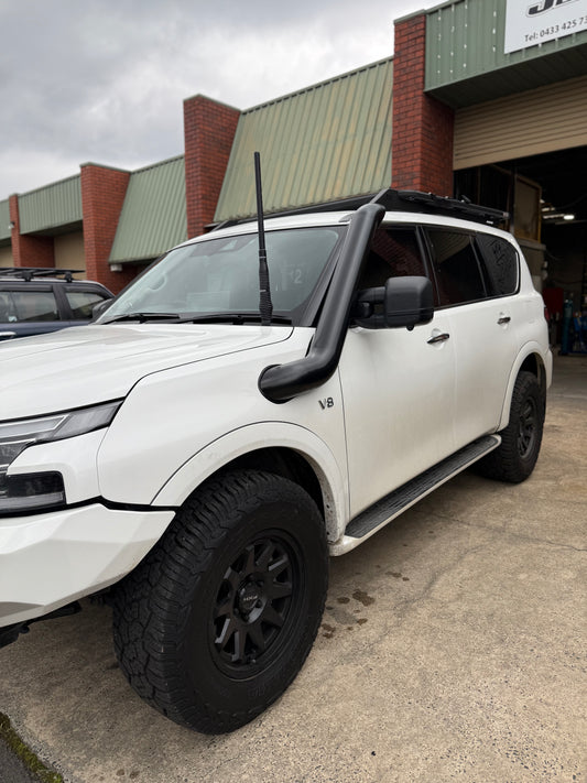 Nissan Patrol Y62 5" Short Entry Stainless Steel Snorkel